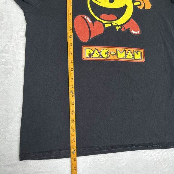 Pac-Man Black Graphic Print Long Sleeve T-shirt Medium - Picture 8 of 8